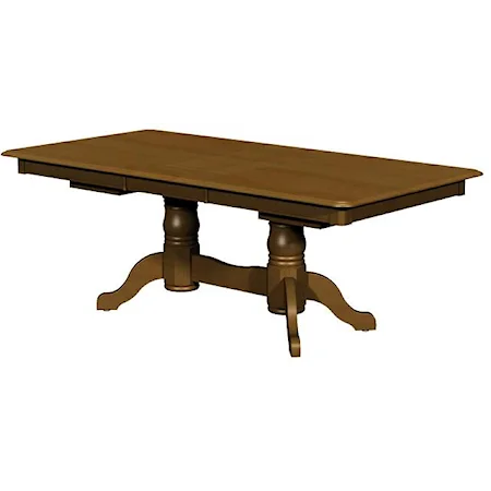 Double Pedestal Table